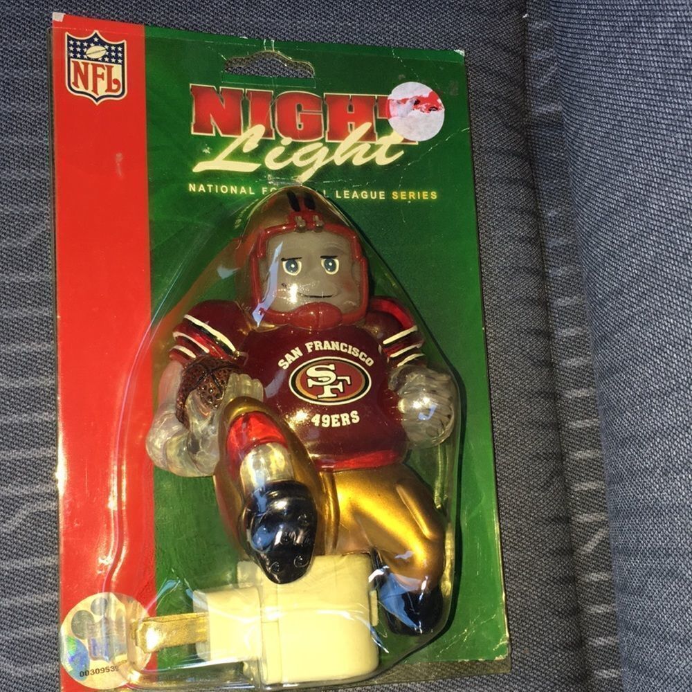 Rare San Francisco 49ers NFL Football Player plug in working Night Light